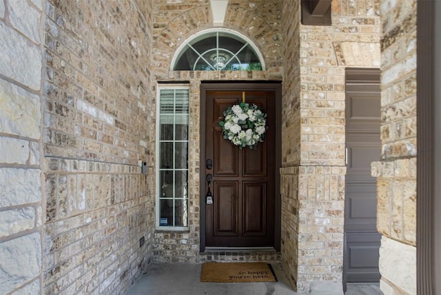 114 Mcbride Ln, Cedar Park, TX 78613 - doorway to property featuring stone siding