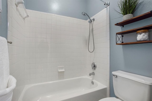 114 Mcbride Ln, Cedar Park, TX 78613 - bathroom featuring tub / shower combination and toilet