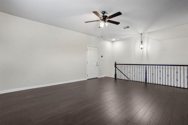 114 Mcbride Ln, Cedar Park, TX 78613 - unfurnished room with ceiling fan and wood finished floors