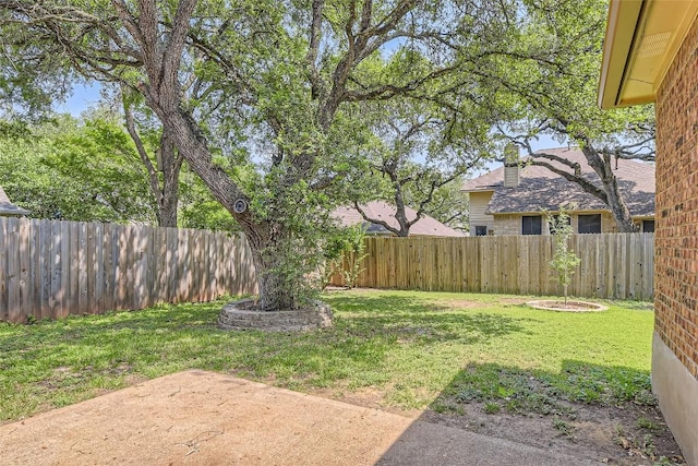 6411 Abilene Trl, Austin, TX 78749 - fenced backyard with a patio