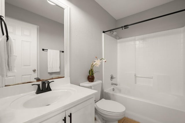 3505 Winding Shore Ln, Pflugerville, TX 78660 - full bathroom featuring vanity, toilet, and shower / tub combination