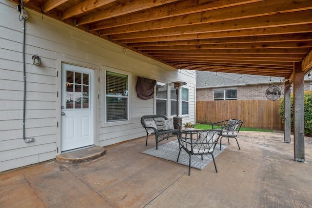 3505 Winding Shore Ln, Pflugerville, TX 78660 - view of patio / terrace featuring outdoor lounge area
