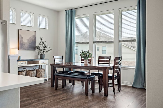 17720 Cain Clearing Pass, Austin, TX 78738 - dining room featuring dark wood finished floors and baseboards