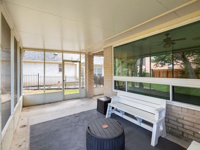 2009 Saint Andrews Dr, Round Rock, TX 78664 - sunroom with a ceiling fan