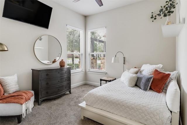 802 Copper Lake Rd, Cedar Park, TX 78613 - carpeted bedroom featuring baseboards and a ceiling fan