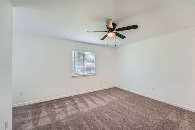 12404 Campana Dr, Del Valle, TX 78617 - carpeted spare room featuring ceiling fan and baseboards