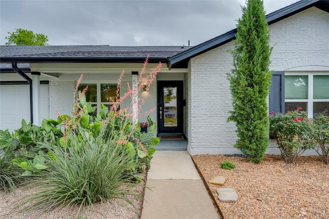 5205 Gladstone Dr, Austin, TX 78723 - doorway to property with brick siding