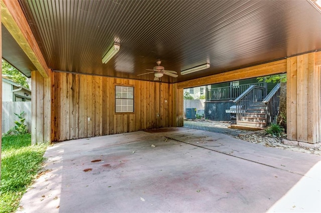 2113 Brooklyn St, Austin, TX 78704 - view of patio / terrace with ceiling fan