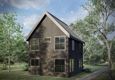2113 Brooklyn St, Austin, TX 78704 - view of property exterior with a lawn