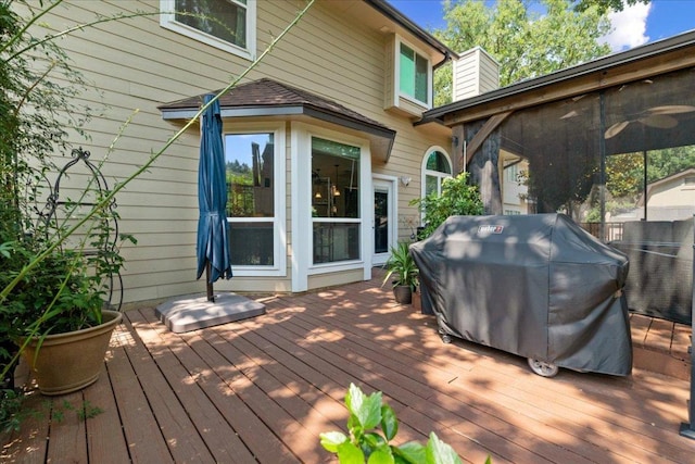 509 Oak Park Dr, Round Rock, TX 78681 - deck with grilling area