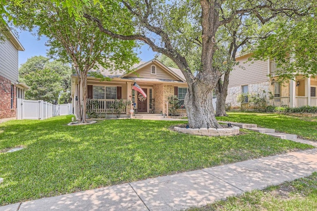 1007 Big Spring Dr, Cedar Park, TX 78613 - view of front of property featuring covered porch and brick siding