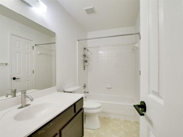 4109 Moss Hollow Dr, Round Rock, TX 78681 - bathroom with toilet, vanity, and washtub / shower combination