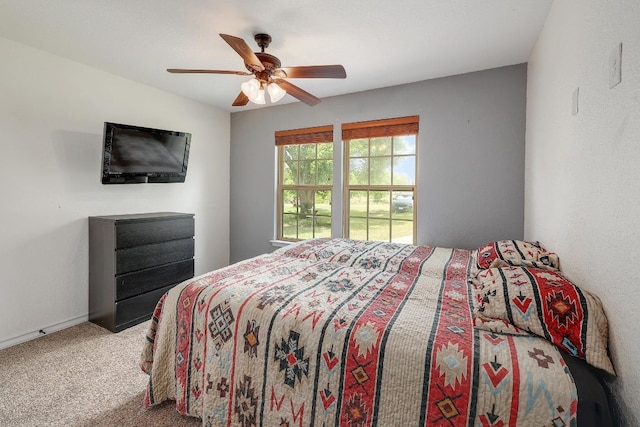 20217 Engelmann Ln, Manor, TX 78653 - carpeted bedroom with a ceiling fan