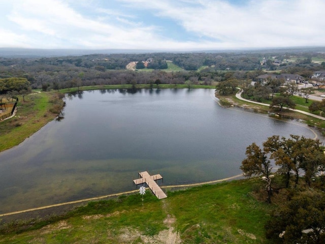 343 Jackson River Loop, Kyle, TX 78640 - aerial view of property and surrounding area featuring a large body of water