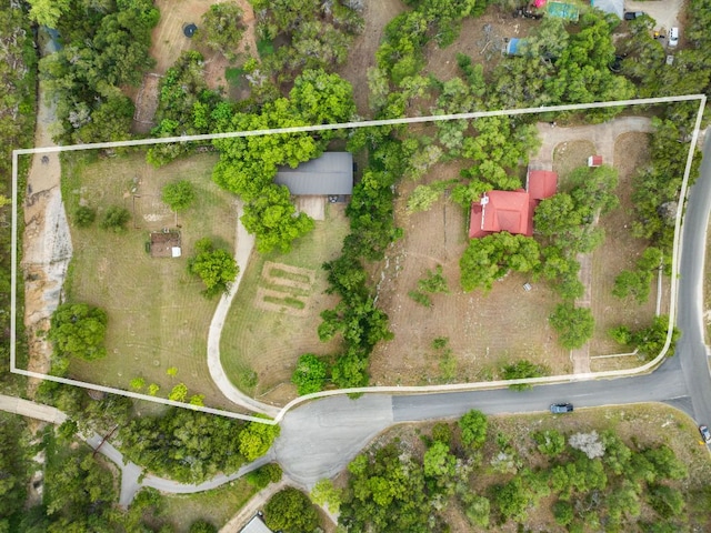 10805 Flashpoint Ct, Austin, TX 78736 - aerial view of property and surrounding area featuring property parcel outlined