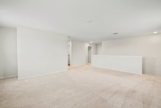 128 Rock Nettle, New Braunfels, TX 78130 - spare room with light colored carpet, recessed lighting, and baseboards