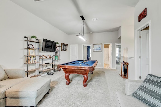 17101 Borromeo Ave, Pflugerville, TX 78660 - rec room with billiards table and carpet