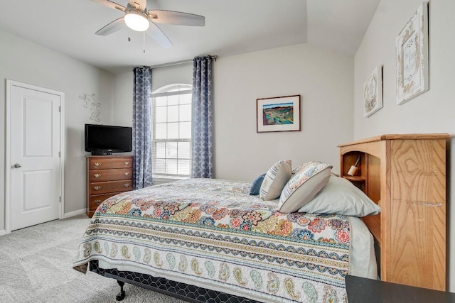 17101 Borromeo Ave, Pflugerville, TX 78660 - carpeted bedroom with ceiling fan and baseboards
