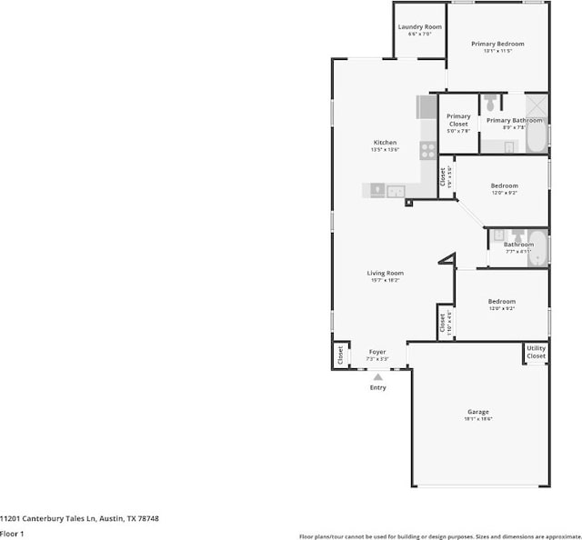 11201 Canterbury Tales Ln, Austin, TX 78748 - view of property floor plan
