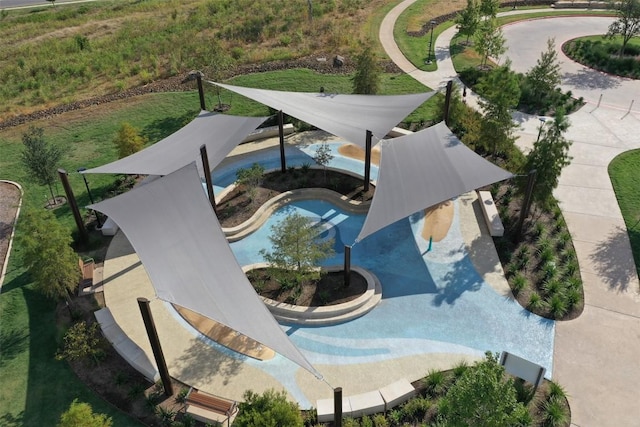8904 Apogee Blvd, Austin, TX 78744 - aerial view of a pool area