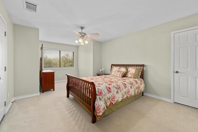 400 S Sledge St, Kyle, TX 78640 - bedroom with carpet flooring, baseboards, and ceiling fan
