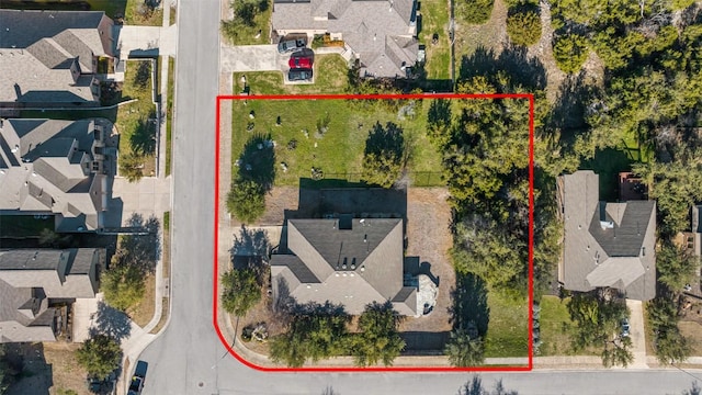 5501 Wild Foxglove Rd, Spicewood, TX 78669 - aerial view of residential area with property parcel outlined