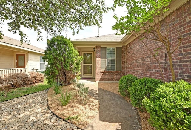 8505 Shallot Way, Austin, TX 78748 - view of exterior entry featuring brick siding