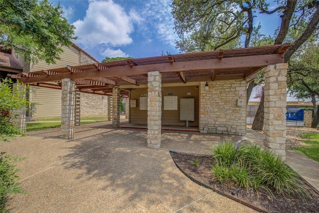 8600 Fathom Cir Unit 1303, Austin, TX 78750 - view of patio with a pergola