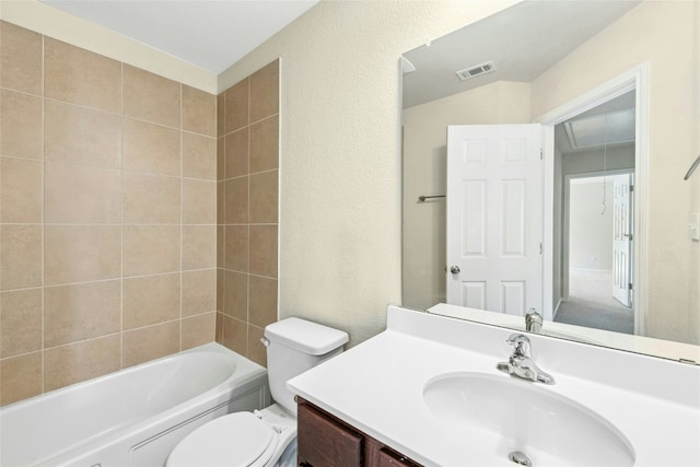 4203 Birdwatch Loop Unit 14, Pflugerville, TX 78660 - full bath with vanity, shower / bathtub combination, and a textured wall