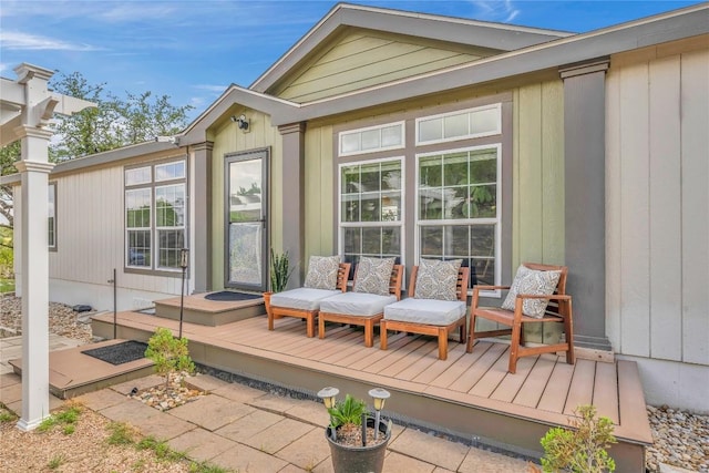7500 Muleshoe Bend Trl, Marble Falls, TX 78654 - view of wooden terrace