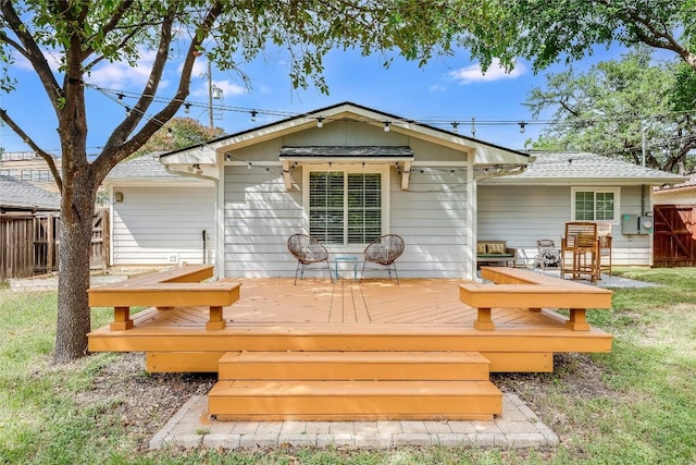 1505 Wheless Ln, Austin, TX 78723 - back of house featuring a wooden deck