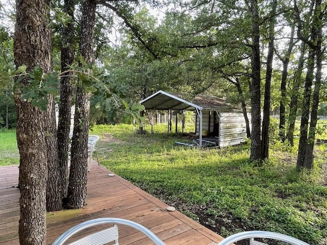 309 Stolle Ln, Flatonia, TX 78941 - view of yard featuring a detached carport