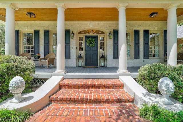 303 Rio Bravo Rd, Georgetown, TX 78628 - doorway to property featuring a porch