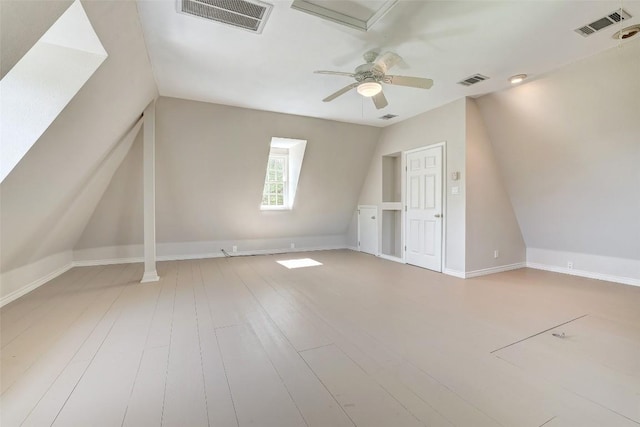 303 Rio Bravo Rd, Georgetown, TX 78628 - bonus room featuring ceiling fan, hardwood / wood-style floors, and baseboards