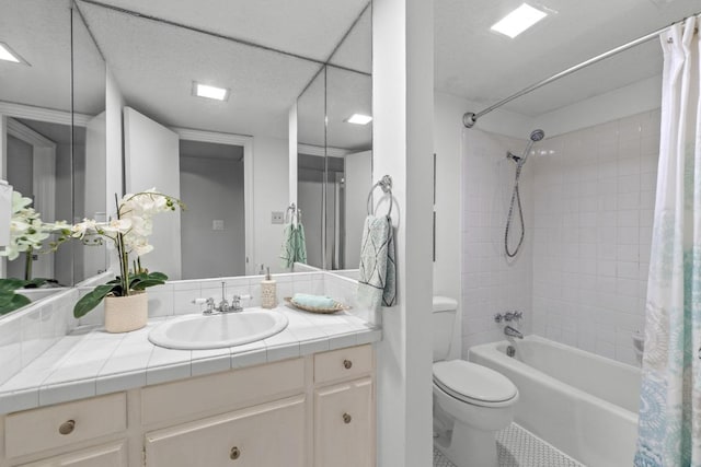 6109 Bullard Dr Unit A, Austin, TX 78757 - bathroom with vanity, shower / tub combo, and tile patterned flooring