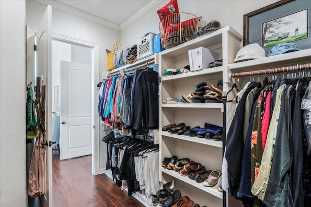 9122 Balcones Club Dr Unit 9, Austin, TX 78750 - spacious closet featuring wood finished floors