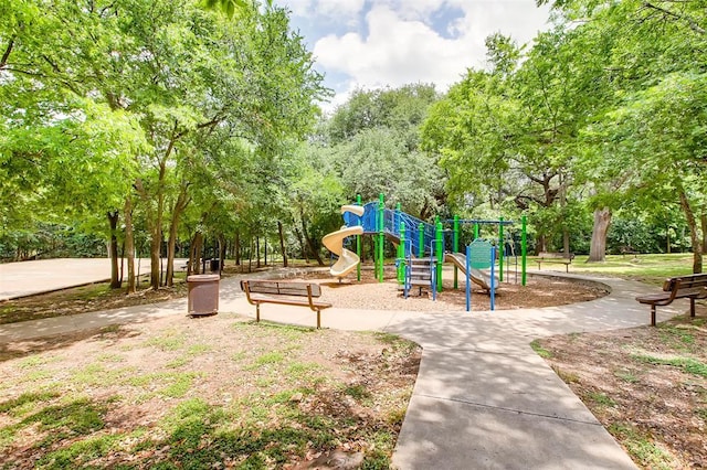 2009 Campfield Pkwy, Austin, TX 78745 - community jungle gym featuring view of wooded area