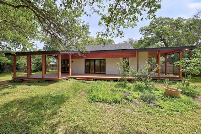 16202 Kicking Bird Dr, Leander, TX 78641 - back of house with a deck