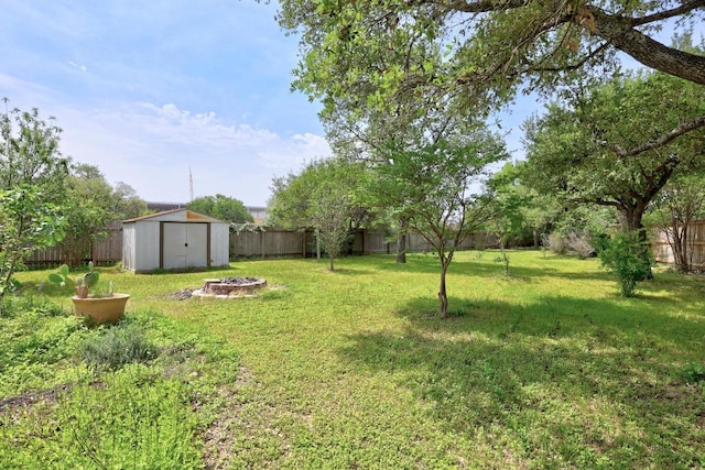 16202 Kicking Bird Dr, Leander, TX 78641 - view of yard featuring an outdoor fire pit