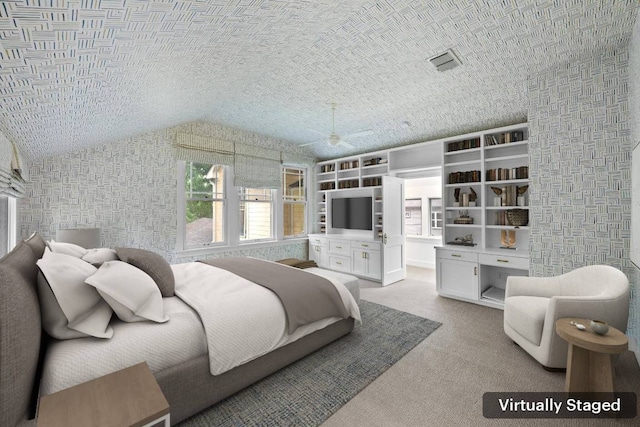 4517 Ave G, Austin, TX 78751 - carpeted bedroom with lofted ceiling