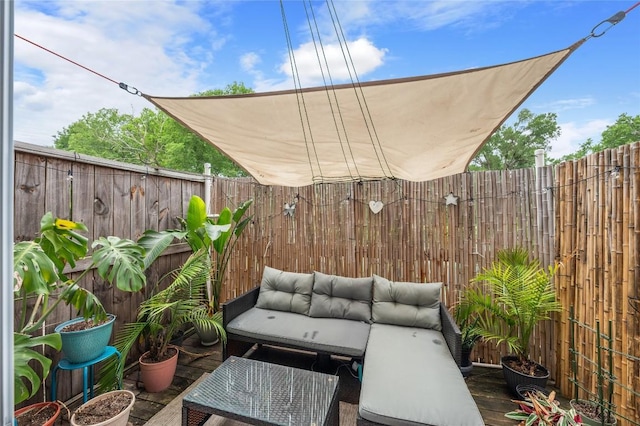 5616 Emerald Forest Dr Unit 111, Austin, TX 78745 - fenced backyard with an outdoor hangout area