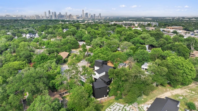2303 Westworth Cir, Austin, TX 78704 - aerial view of property and surrounding area with skyline