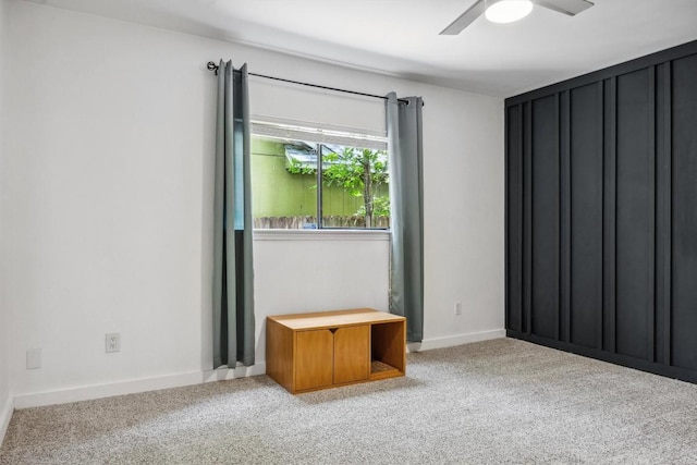 9906 Briar Ridge Dr, Austin, TX 78748 - carpeted empty room with ceiling fan and baseboards