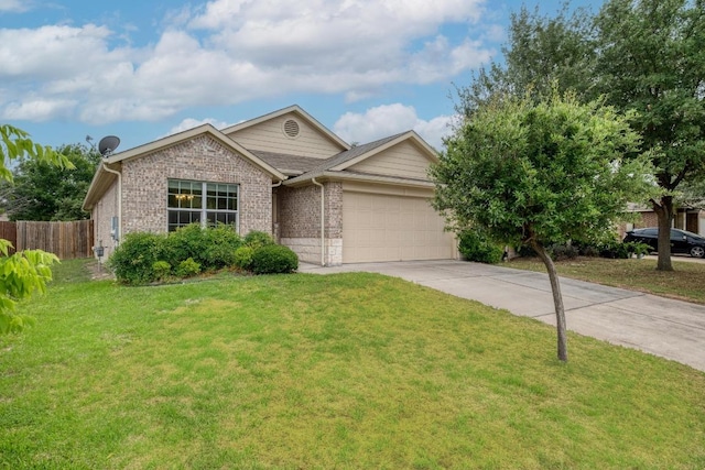 11404 Day Camp Ln, Austin, TX 78754 - view of front facade featuring concrete driveway, an attached garage, and brick siding