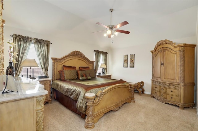 2002 S Ash Cv, Hutto, TX 78634 - bedroom with light carpet, a ceiling fan, and baseboards