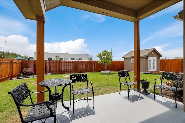 2002 S Ash Cv, Hutto, TX 78634 - view of patio with an outdoor structure