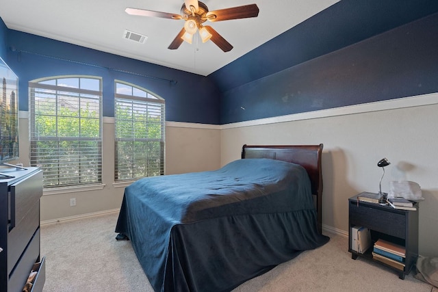 3217 Falconers Way, Pflugerville, TX 78660 - bedroom featuring carpet floors, baseboards, and a ceiling fan