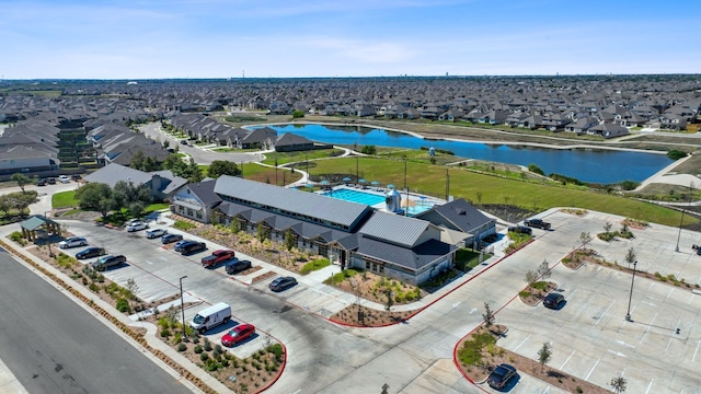 3217 Falconers Way, Pflugerville, TX 78660 - aerial perspective of suburban area featuring a nearby body of water