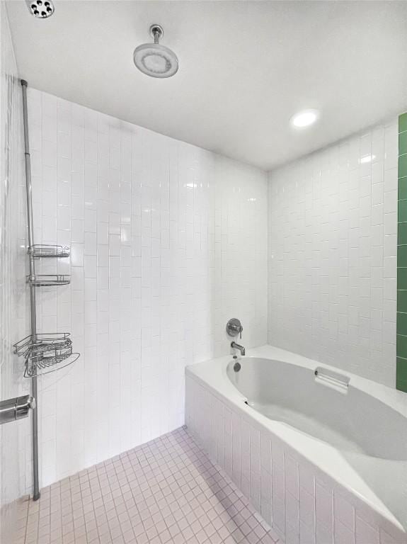 603 Davis St Unit 1108, Austin, TX 78701 - full bathroom featuring a bath and tile patterned flooring