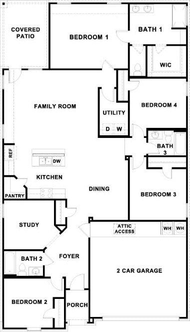 13700 Bothwell Pl, Manor, TX 78653 - property floor plan